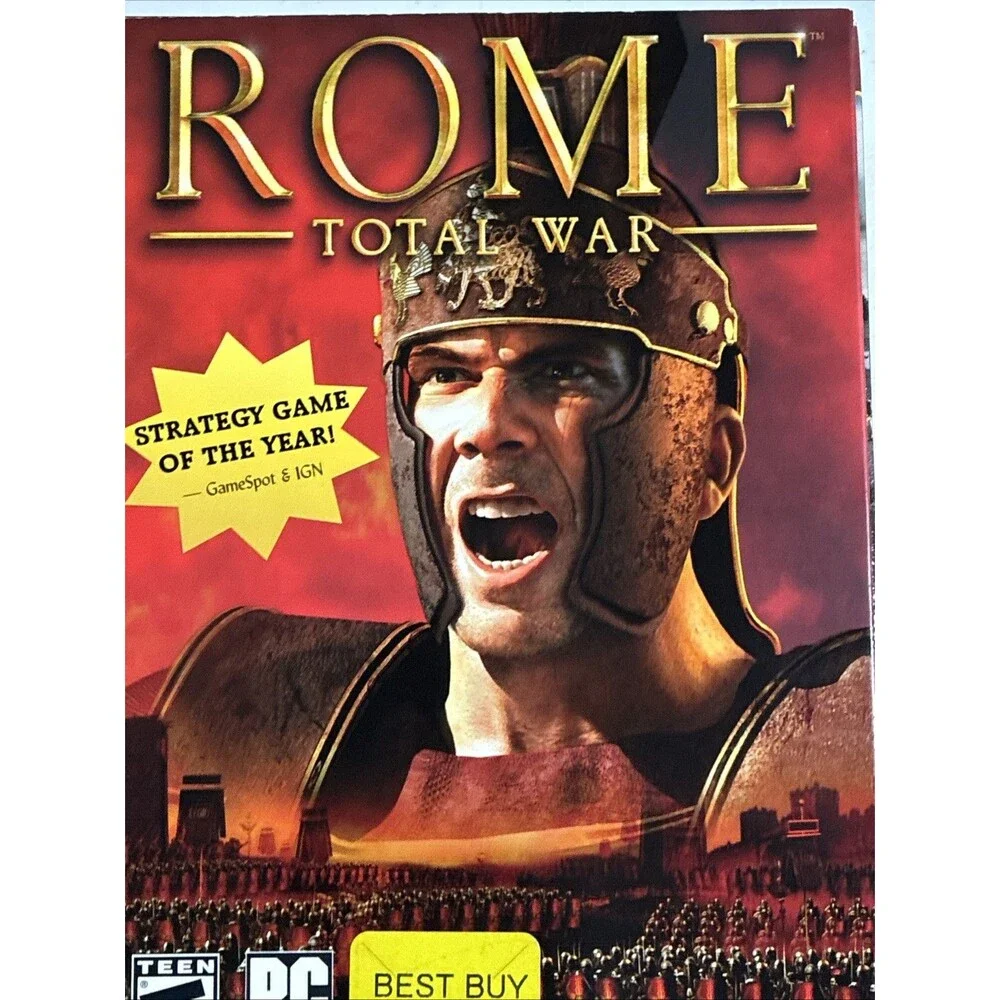 Vintage Y2K PC Windows Strategy Game Rome: Total War 2004